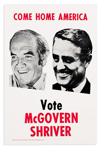 (PRESIDENTS--1968 AND 1972 CAMPAIGNS.) Posters from the Humphrey, McCarthy, and McGovern campaigns, plus the Communists and Socialists.